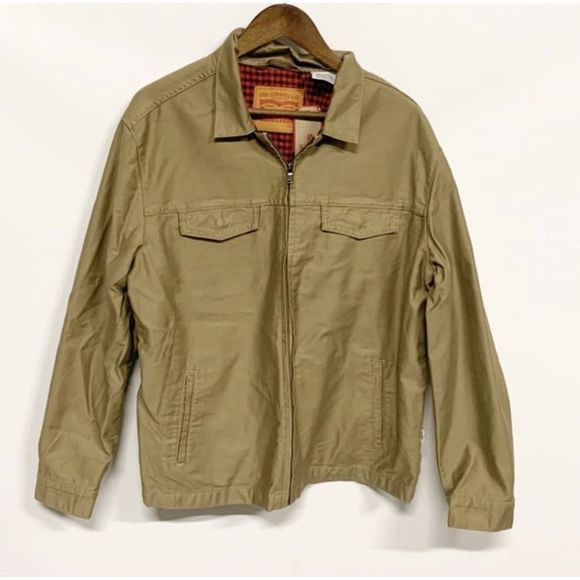 NEW Mens Small LEVI'S LEVIS Harrington Trucker Military Jacket Coat 328480002 - Picture 3 of 8